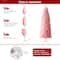 7.5ft. Unlit Pink Pencil Tinsel Artificial Christmas Tree